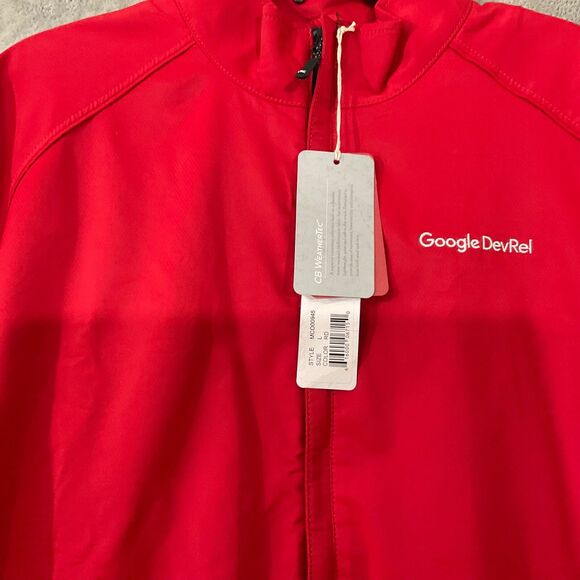 NWT Google DevRel Google Cloud Next Cutter & Buck WeatherTec Jacket Large NEW - Picture 2 of 13